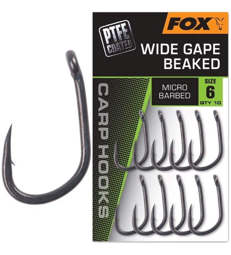 Fox Háčky Wide Gape Beaked 10 ks
