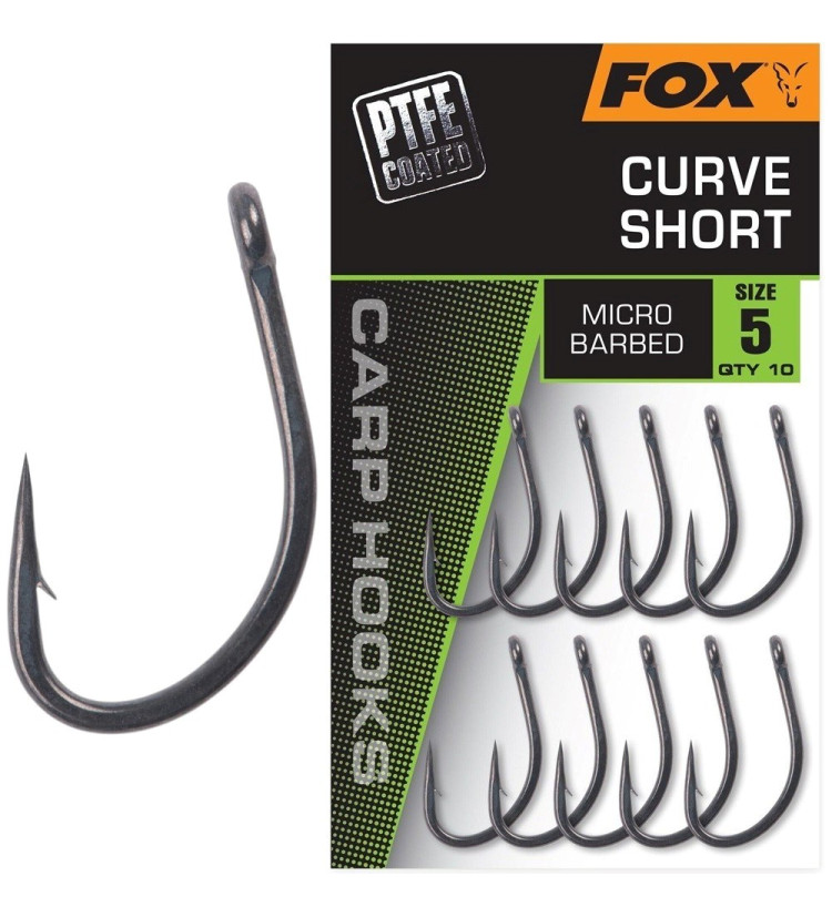 Fox Háčky Curve Shank Short 10 ks