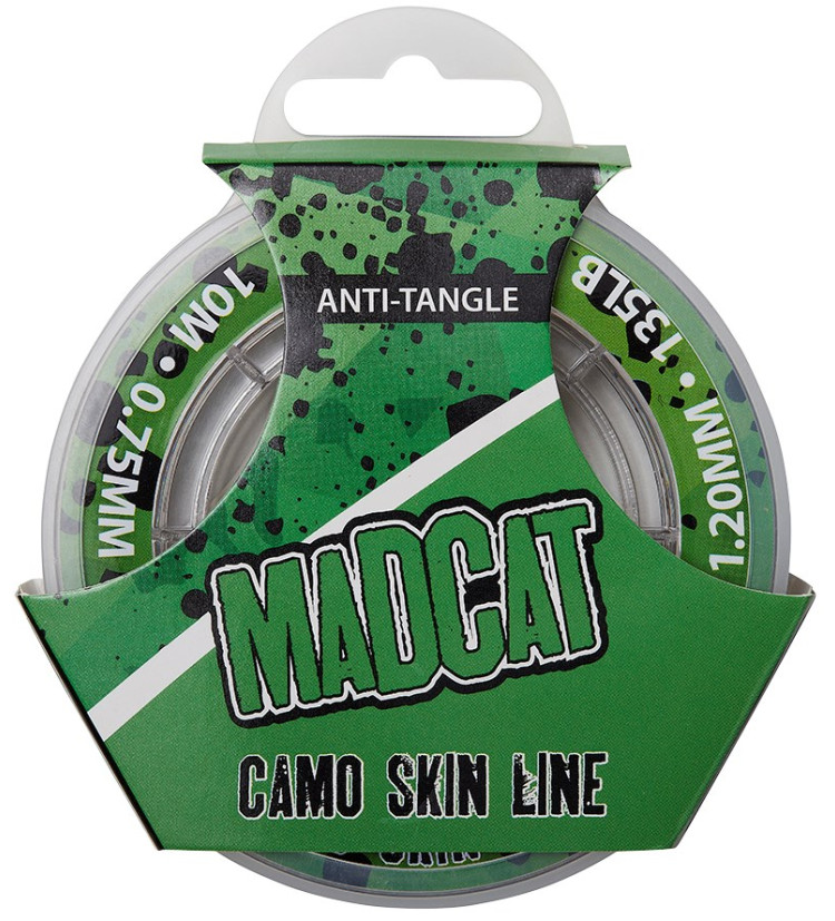 Madcat Návazcová Šňůra Camo Skin Line Brown Camo 10 m - 0,90-1,35 mm 75 kg