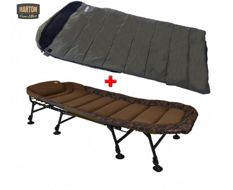 Lehátko Harton Continental Camo + Spací pytel Harton Amundsen