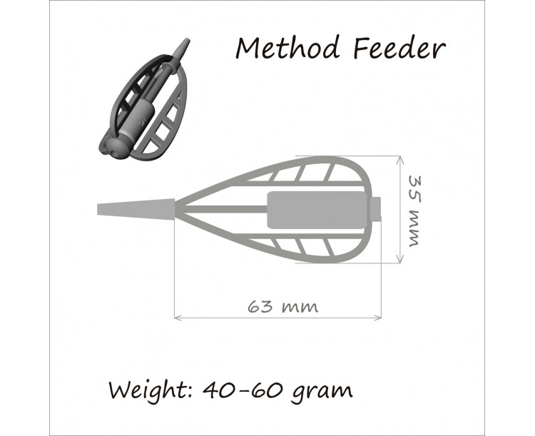 Life Orange krmítko Method Feeder 30g