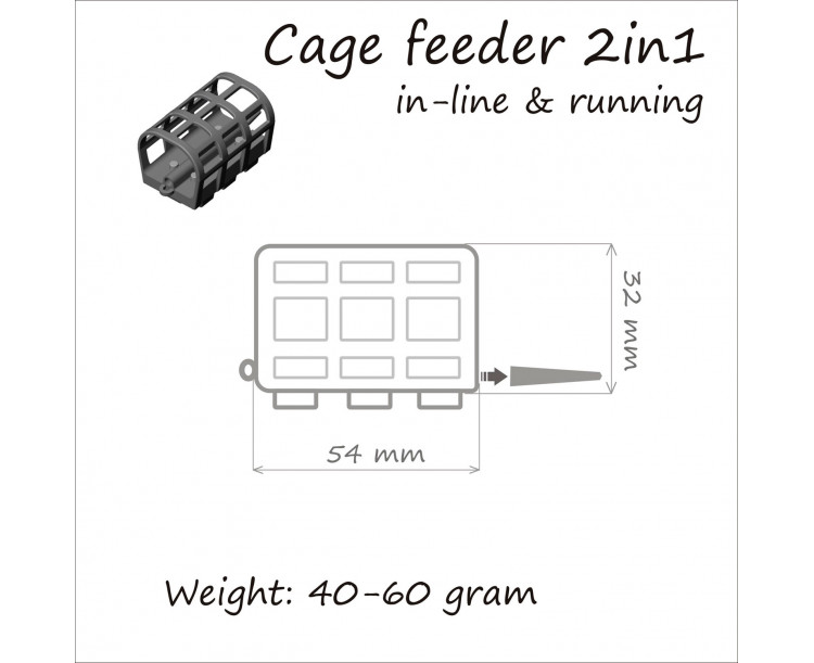 Life Orange krmítko Cage Feeder 2in1 40g