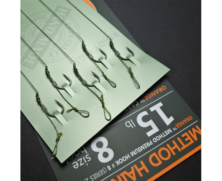 Life Orange návazce Method Hair Rigs S2 15lb / vel.8 / 5ks