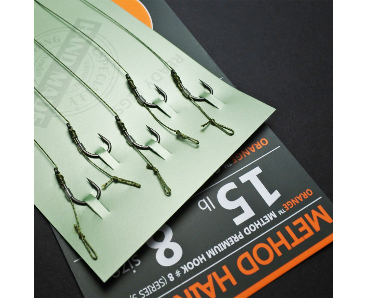 Life Orange návazce Method Hair Rigs S3 15lb / vel.8 / 5ks