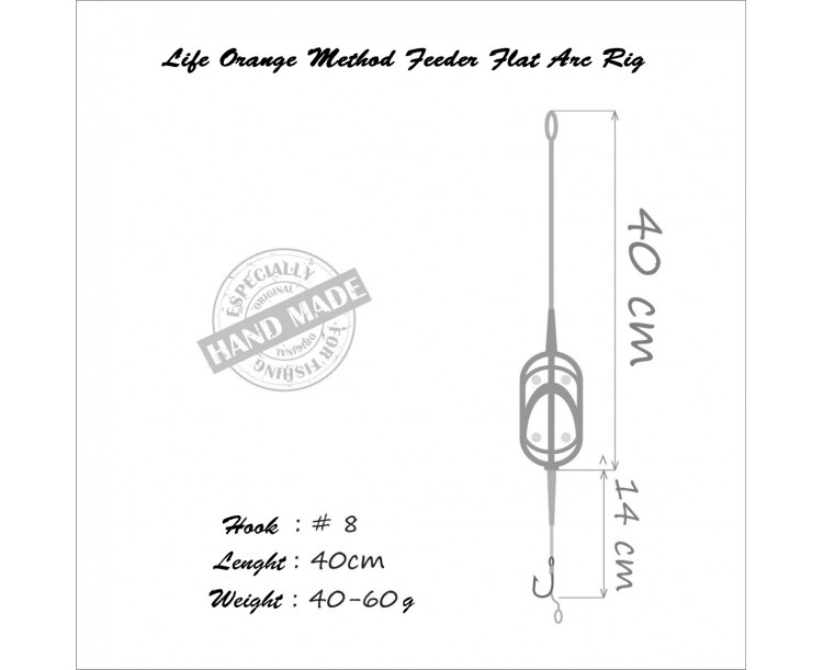 Life Orange Method Feeder Flat Arc Rig 30g