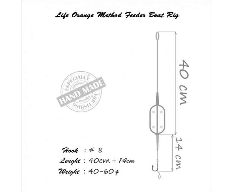 Life Orange Method Feeder Boat Rig 40g