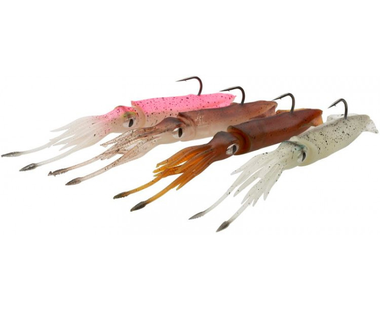 Savage Gear Gumová Nástraha 3D TPE Swim Squid Green Eye 12,5cm 25g / 2ks