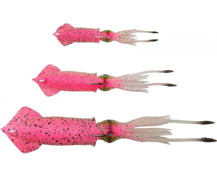 Savage Gear Gumová Nástraha 3D TPE Swim Squid Pink Glow 12,5cm 25g / 2ks