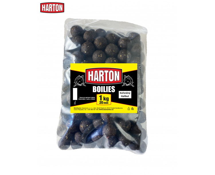 Harton Boillies 20mm / 1kg Kořeněný halibut