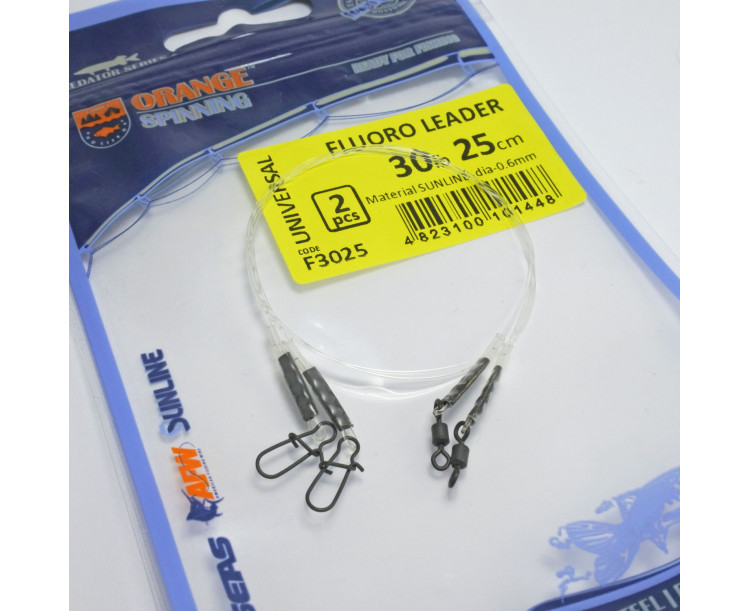 Life Orange fluorocarbonové lanko 13,6kg, 20cm, 2ks