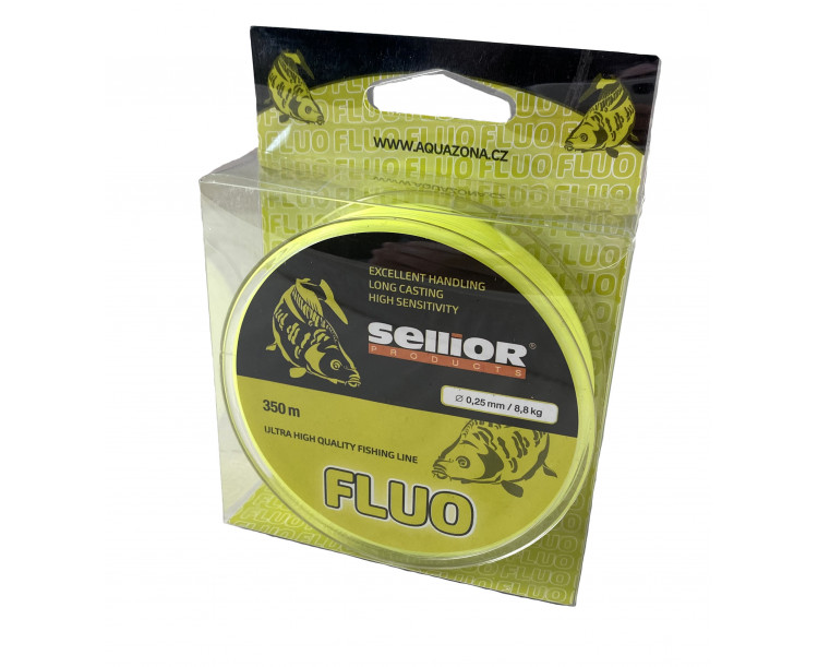 Sellior vlasec Fluo 0,25 mm / 8,8 kg / 350 m