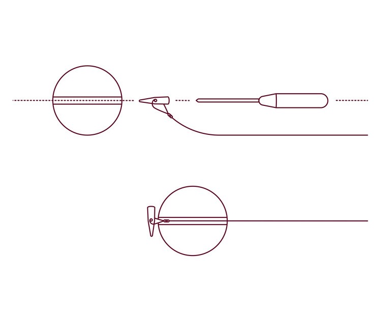 Nekonečná zarážka Delphin Q-STOP / transparentní + oranžová