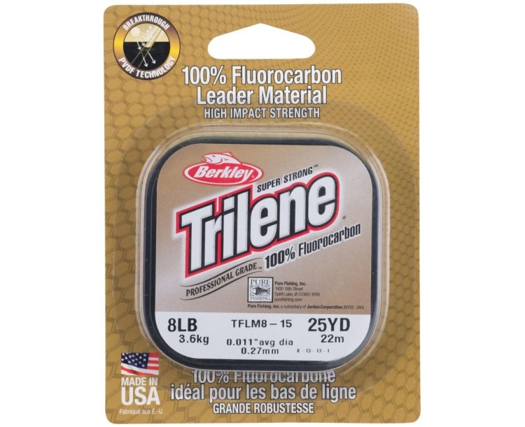 Berkley Fluorocarbon Trilene Leader Čirý 25 m 0,15mm