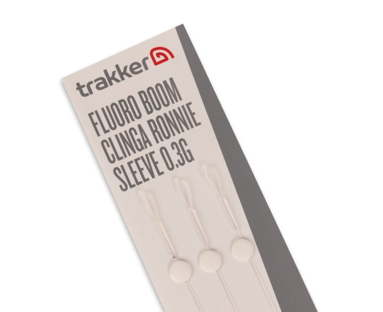 Trakker Návazce Fluoro Boom Clinga Ronnie Sleeve 0,3 g 7,5 inch 3 ks