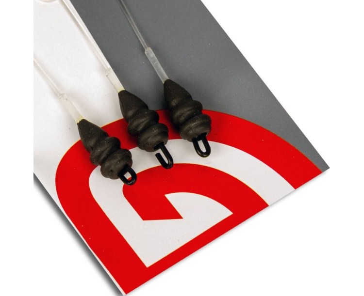 Trakker Návazce Fluoro Boom Clinga Ronnie Sleeve 0,3 g 7,5 inch 3 ks