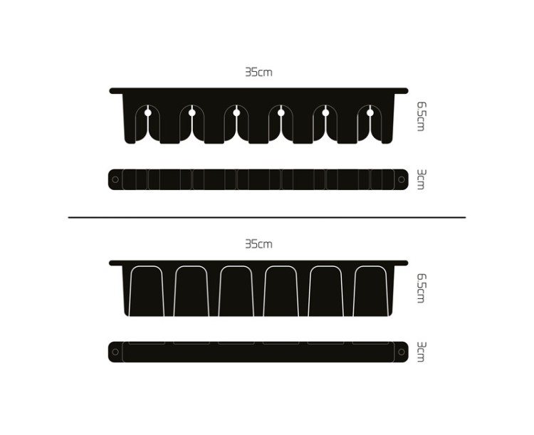 Držák prutů Delphin WallHOLD