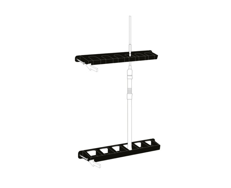 Držák prutů Delphin WallHOLD