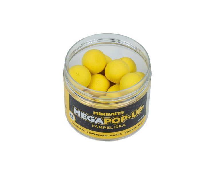 Mikbaits Mega fluo pop-up 300ml - Pampeliška 25mm