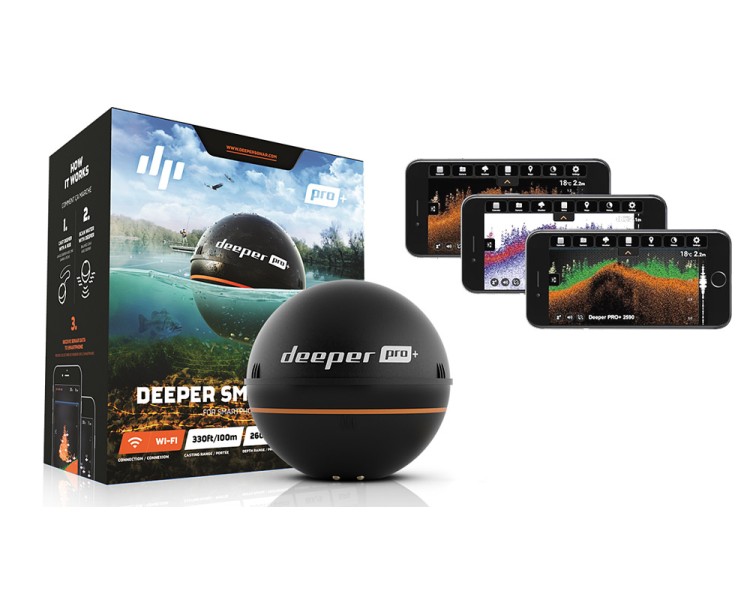 Deeper Pro+ 2 Smart nahazovací sonar WiFi s GPS