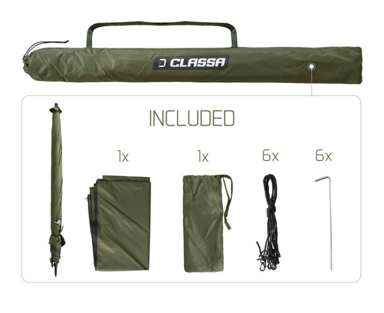 Deštník s bočnicí Delphin CLASSA