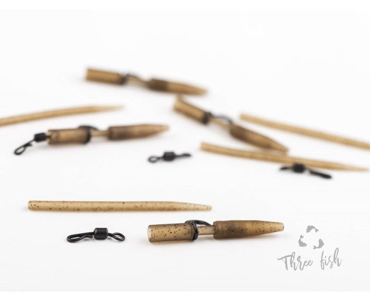 Zfish Závěsky Heavy Duty Clip & Tail Rubber + QC 6 ks