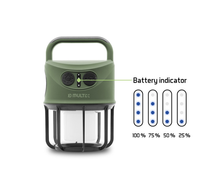 Kempingová lampa Delphin Multix