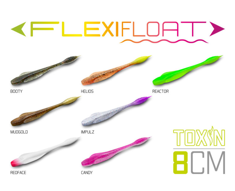 Umělá nástraha Delphin TOXIN UVs / 8ks Candy