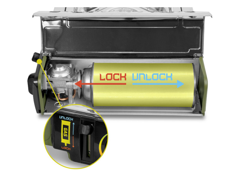 Plynový vařič Delphin INOXIA