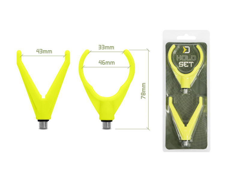 Sada držáků Delphin HoldSET / fluo žlutá