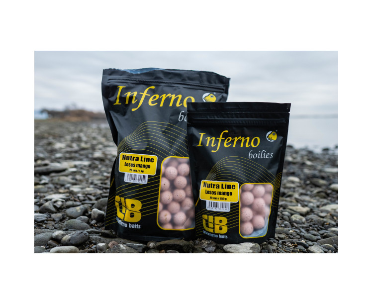 Carp Inferno Boilies Nutra Line - Losos/Mango|20 mm 1 kg
