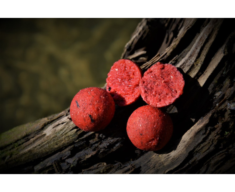 Krmné Boilies Bony Baits 20 mm / 5kg - Jahoda