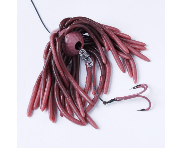 Madcat Chobotnička Worm Teaser Sinking 1,0 mm 220 lb 35 cm Brown Worm 150 g