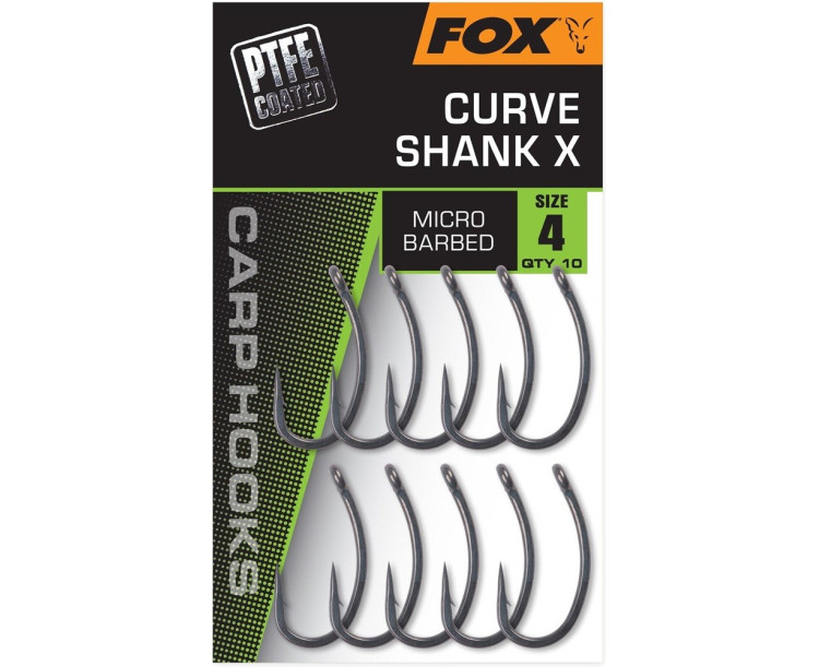 Fox Háčky Curve Shank X 10 ks - Velikost 4