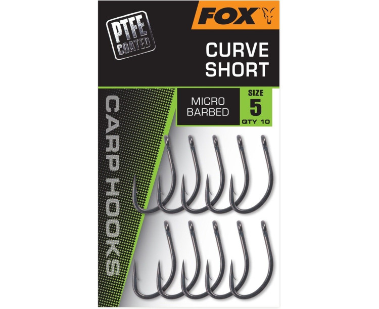 Fox Háčky Curve Shank Short 10 ks - Velikost 2
