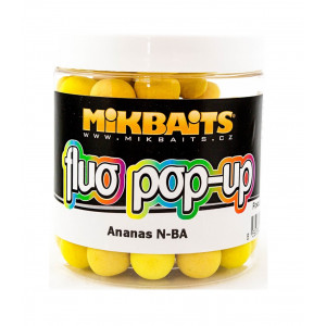 Mikbaits Plovoucí Boilie Fluo 250 ml 14 mm Ananas N-BA