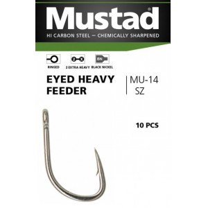 Háček Mustad Eyed Heavy Feeder vel. 8 / 10ks