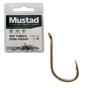 Háček Mustad Eyed Out Eyed Feeder vel. 16 / 10 ks