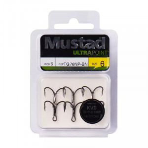 Mustad trojháček Triple Grip Kovaný vel. 3/0 5 ks