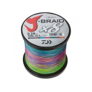 Daiwa pletená šňůra J-BRAID Grand X8 Multicolor 0,13 mm 8 kg