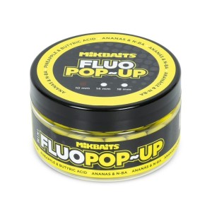 Mikbaits Mini Plovoucí Boilie Fluo 100 ml 10 mm Ananas N-BA