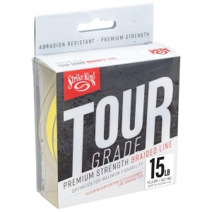 Strike King pletená šňůra Tour Grade Braid Yellow 135 m 0,22 mm 15 lb