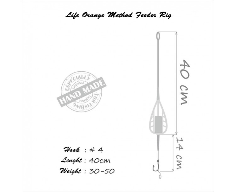 Life Orange Method Feeder Rig 50g