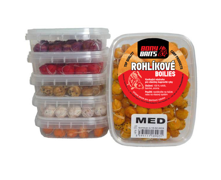 Bony Baits Rohlíkové Boilies - jahoda 30g