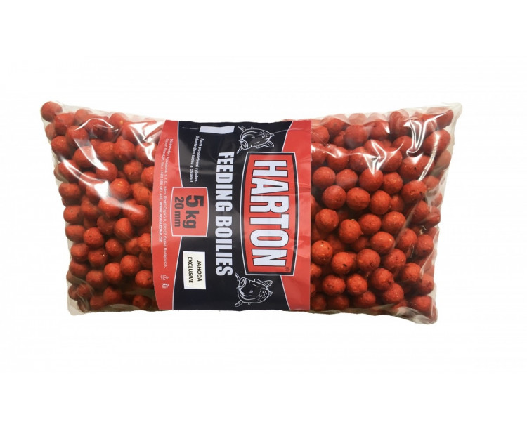 Krmné Boilies Harton 16mm / 5kg příchuť Jahoda Exclusive