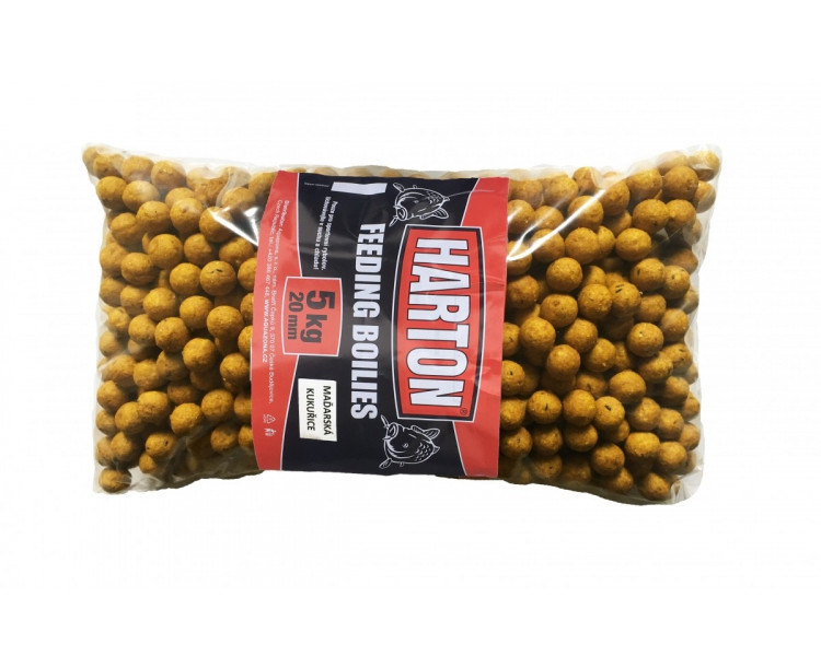 Krmné Boilies Harton 20mm / 5kg příchuť Maďarská kukuřice