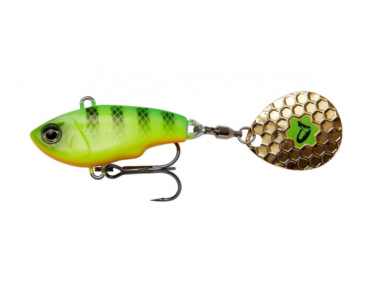 Savage Gear Třpytka Fat Tail Spin Sinking Firetiger 5,5cm 9g