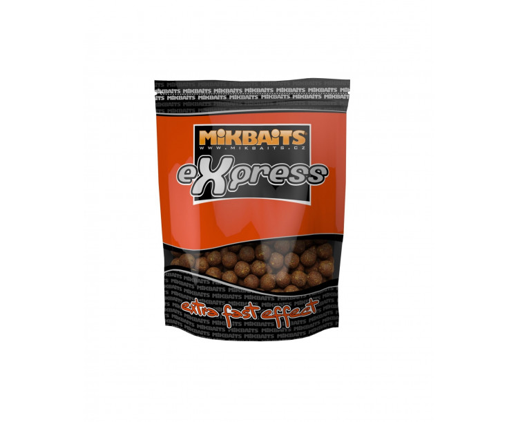 Mikbaits Boilies Express Original Půlnoční pomeranč 1 kg 18 mm