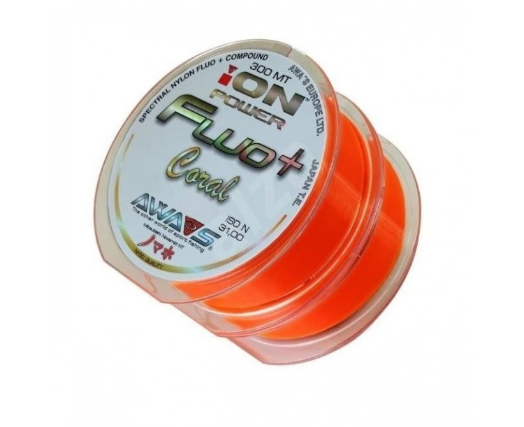 Vlasec AWA-S Ion Power Fluo+ Coral 2x300m 0,261mm/8,95kg