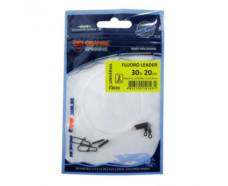 Life Orange fluorocarbonové lanko 13,6kg, 20cm, 2ks