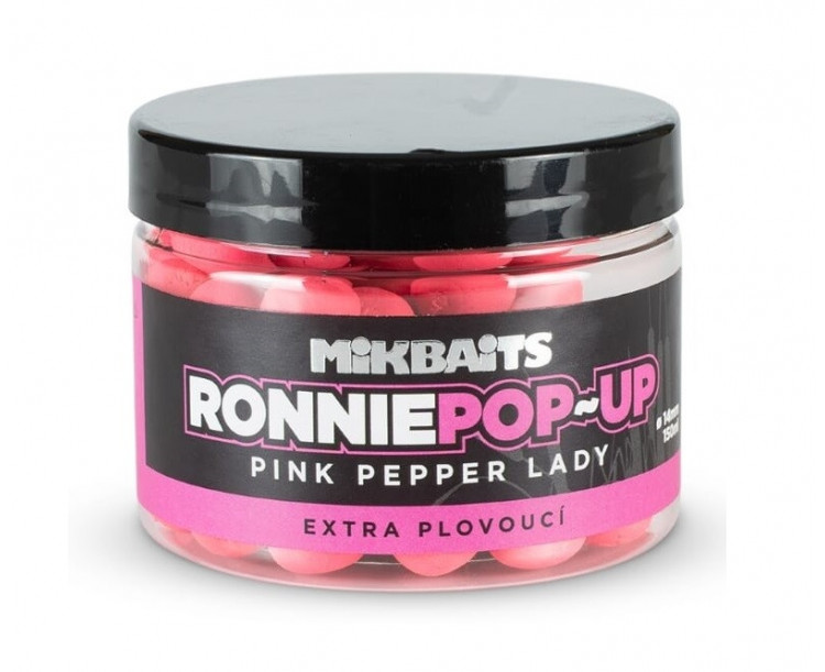 Mikbaits Plovoucí Boilie Ronnie Pink Pepper Lady 14 mm 150 ml